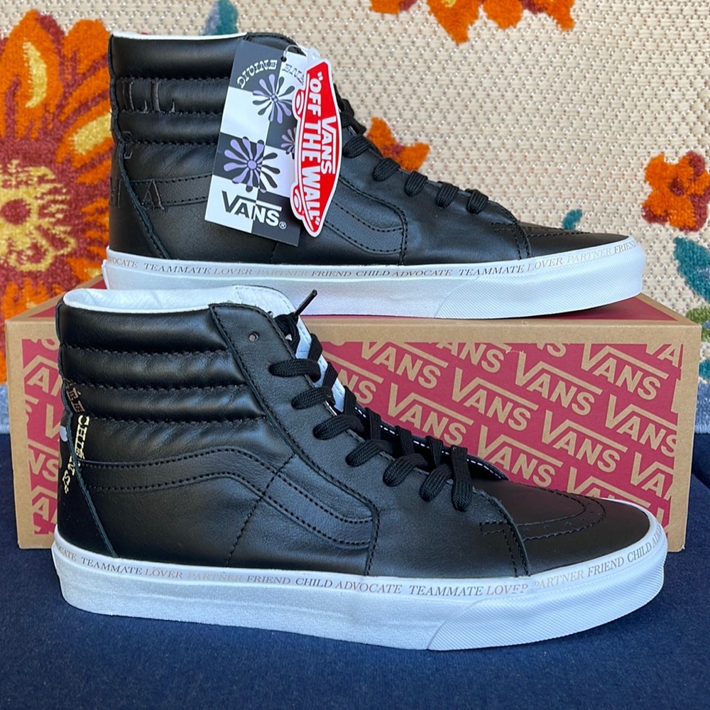 Vans Sk8-Hi Divine Black/True White Men’s sneakers leather